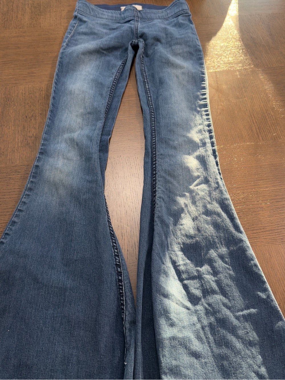 Free People We The Free Just Float On Flare Jeans 24 Bell Bottom Blue sku 34 - Picture 7 of 12